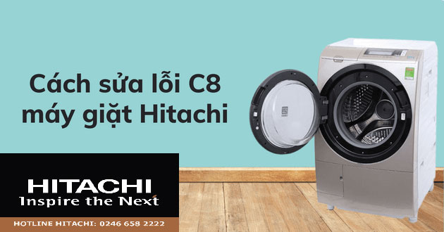 Lỗi c8 máy giặt hitachi là gì