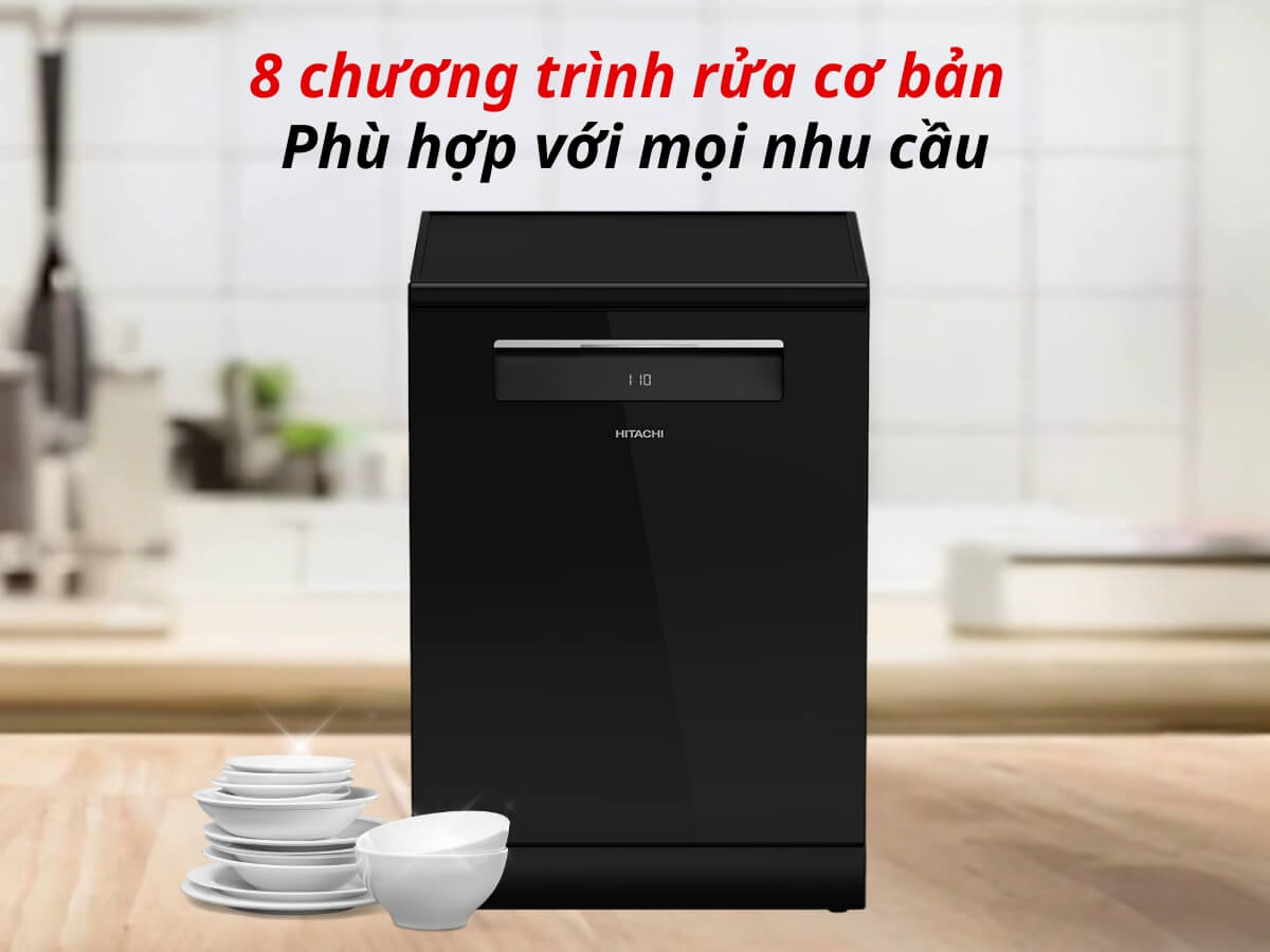 Máy rửa bát (chén) Hitachi với công nghệ đẹp mắt cùng nhiều tính năng nổi bật