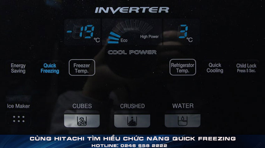 Cùng Hitachi tìm hiểu chức năng Quick Freezing