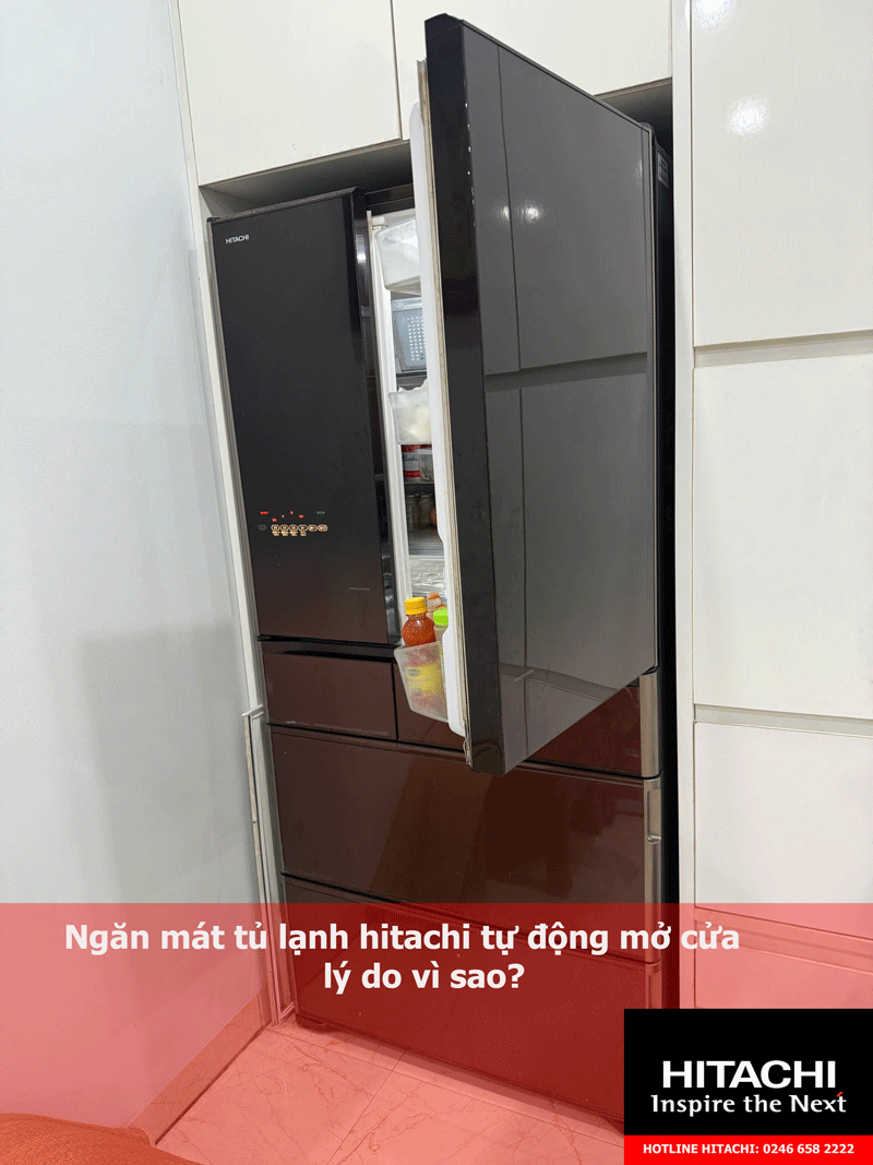 Ngăn mát tủ lạnh hitachi tự động mở cửa lý do vì sao?