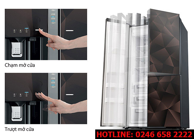 Hướng dẫn sử dụng tủ lạnh Hitachi side by side R-fm800xaggv9x