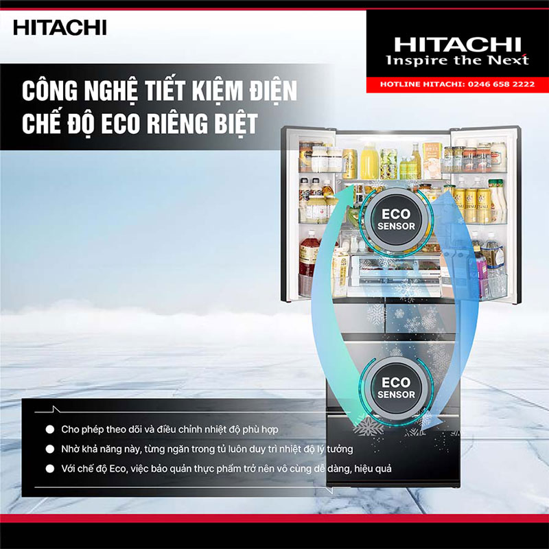 Giới thiệu về tủ lạnh hitachi inveter