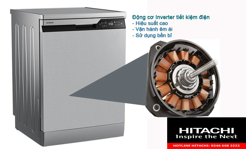 Máy rửa bát chén hitachi F146VX thông số kỹ thuật và file hướng dẫn sử dụng