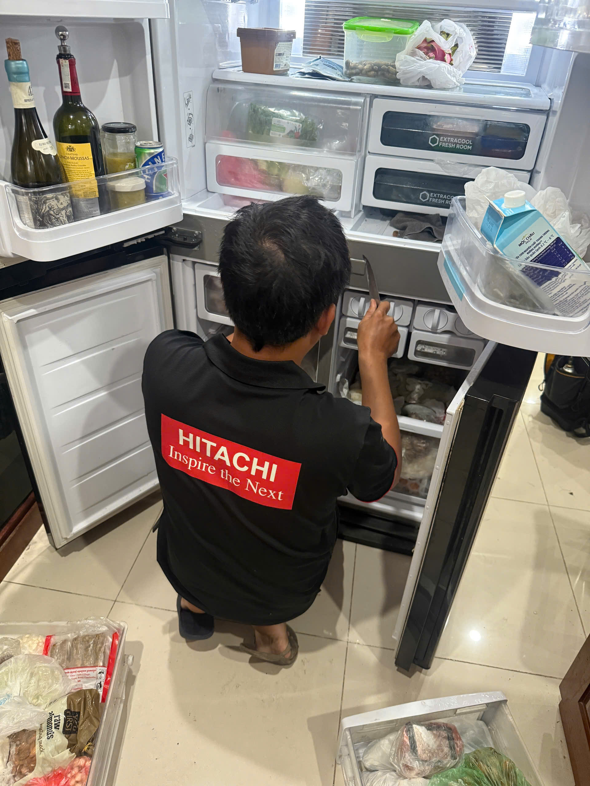 Cam kết xử lý mọi lỗi hư hỏng tủ lạnh hitachi nội địa Nhật tại nhà khách hàng