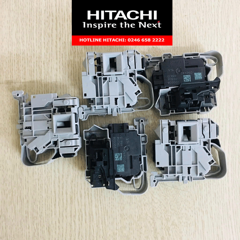 công tắc cửa khóa cửa máy giặt hitachi chính hãng