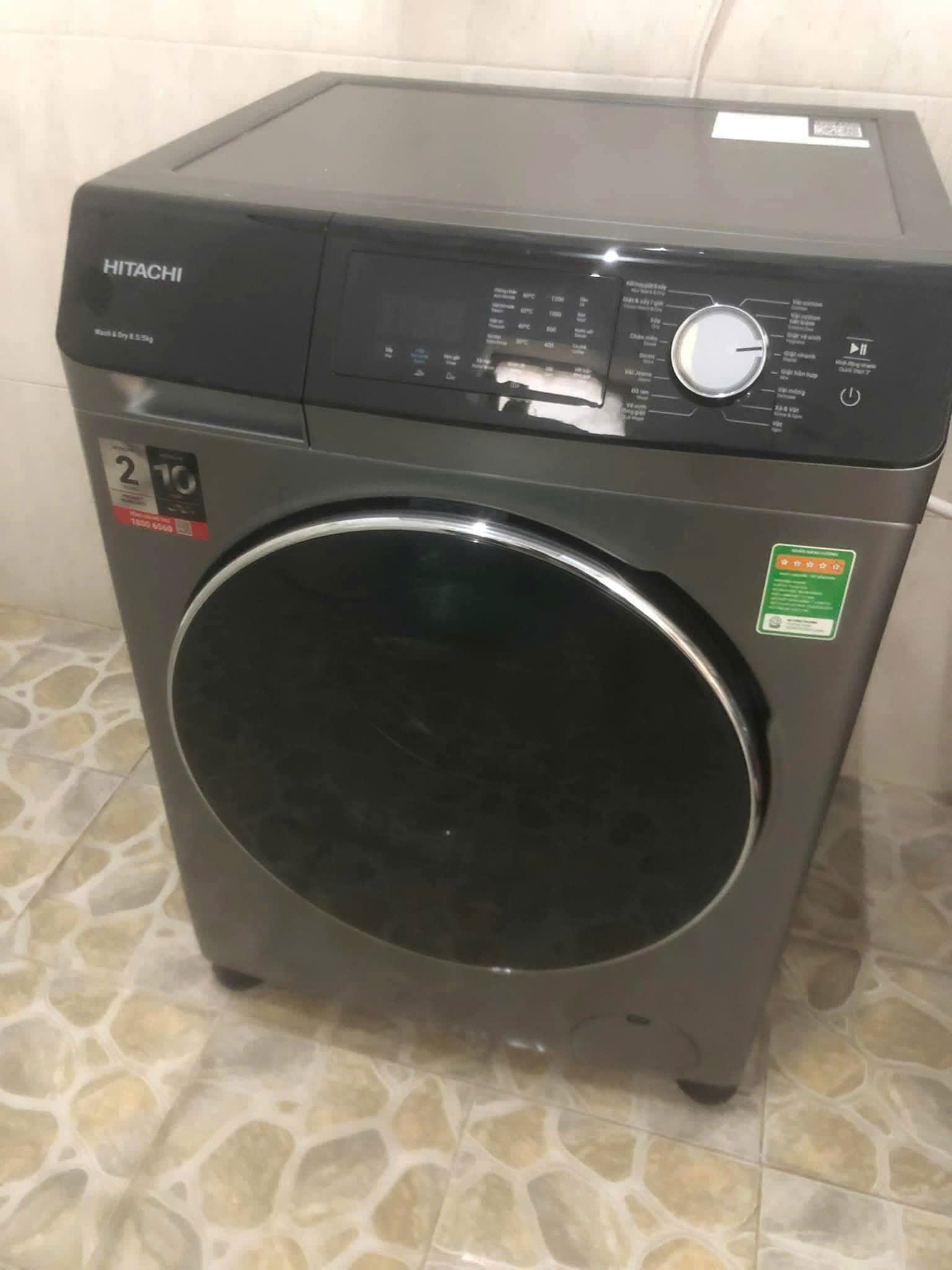 Máy giặt hitachi cửa ngang báo lỗi F02