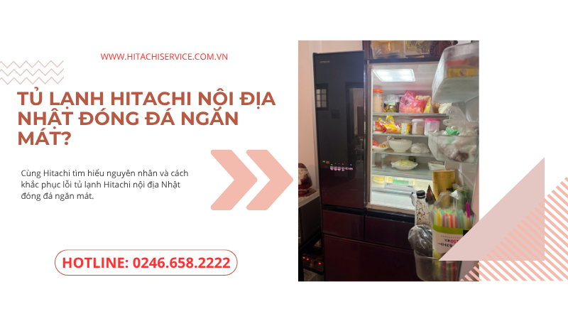 tủ lạnh hitachi nội địa Nhật đóng đá ngăn mát