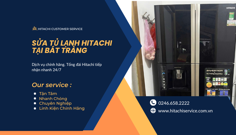 Địa chỉ sửa tủ lạnh hitachi tại bát tràng