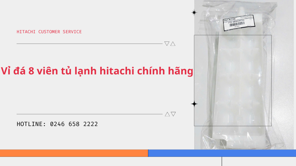Giá thay thế vỉ đá 8 viên tủ lạnh Hitachi