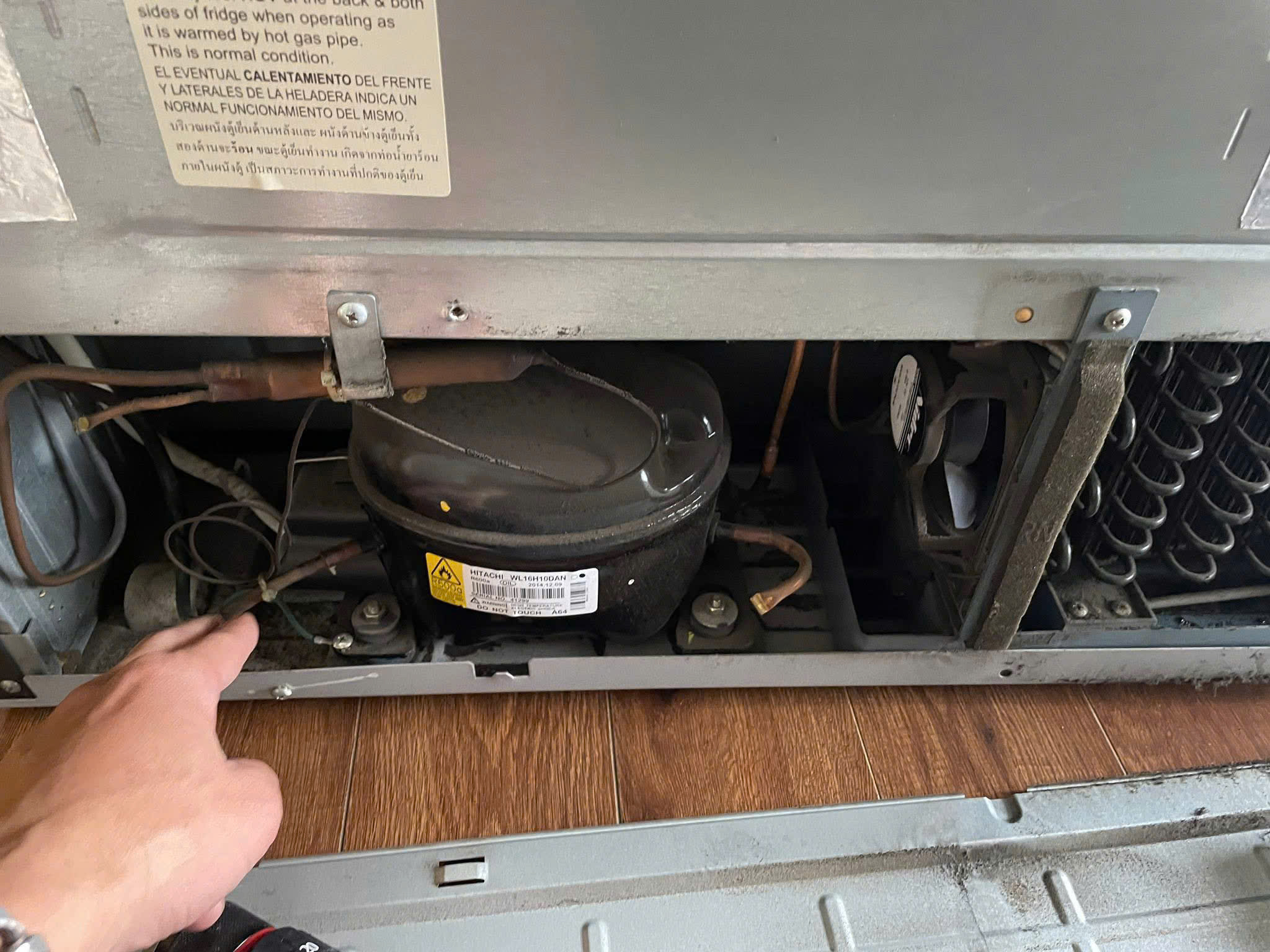 Thay lốc máy nén tủ lạnh hitachi tại Yên Mỹ chính hãng