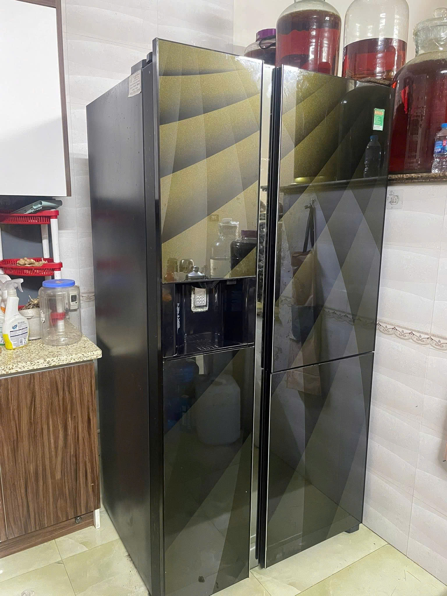 Tủ lạnh hitachi side by side không sáng đèn ngăn đông