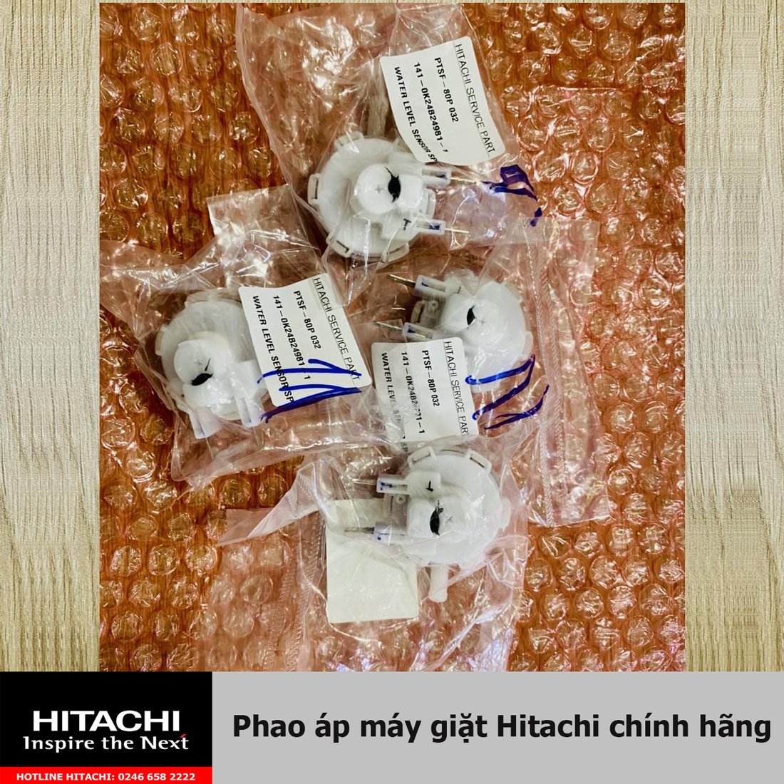 Phao áp lực máy giặt hitachi chính hãng
