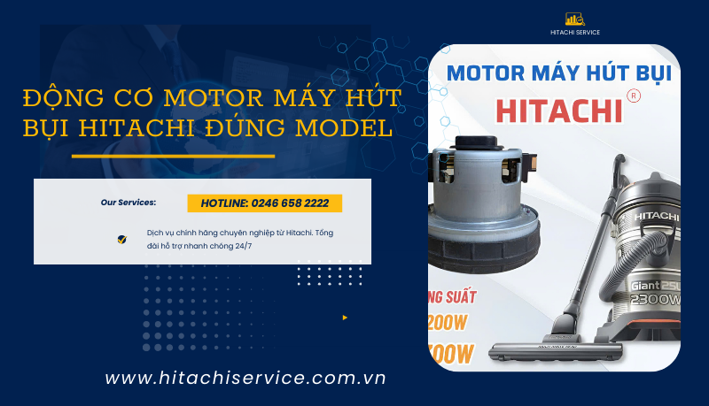 Động cơ motor máy hút bụi hitachi