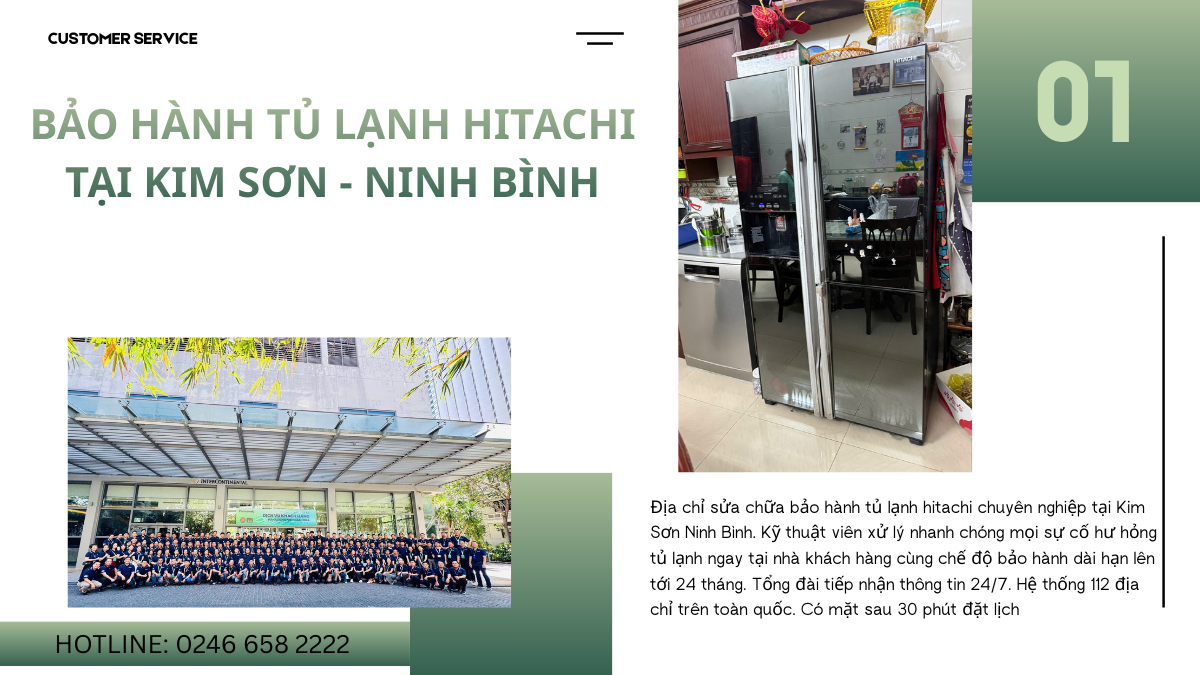 Bảo hành sửa chữa tủ lạnh hitachi Kim Sơn Ninh Bình