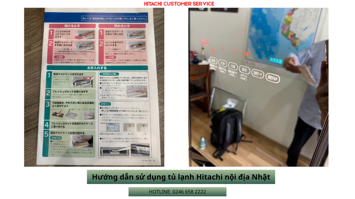 Cách điều chỉnh tủ lạnh hitachi nội địa Nhật