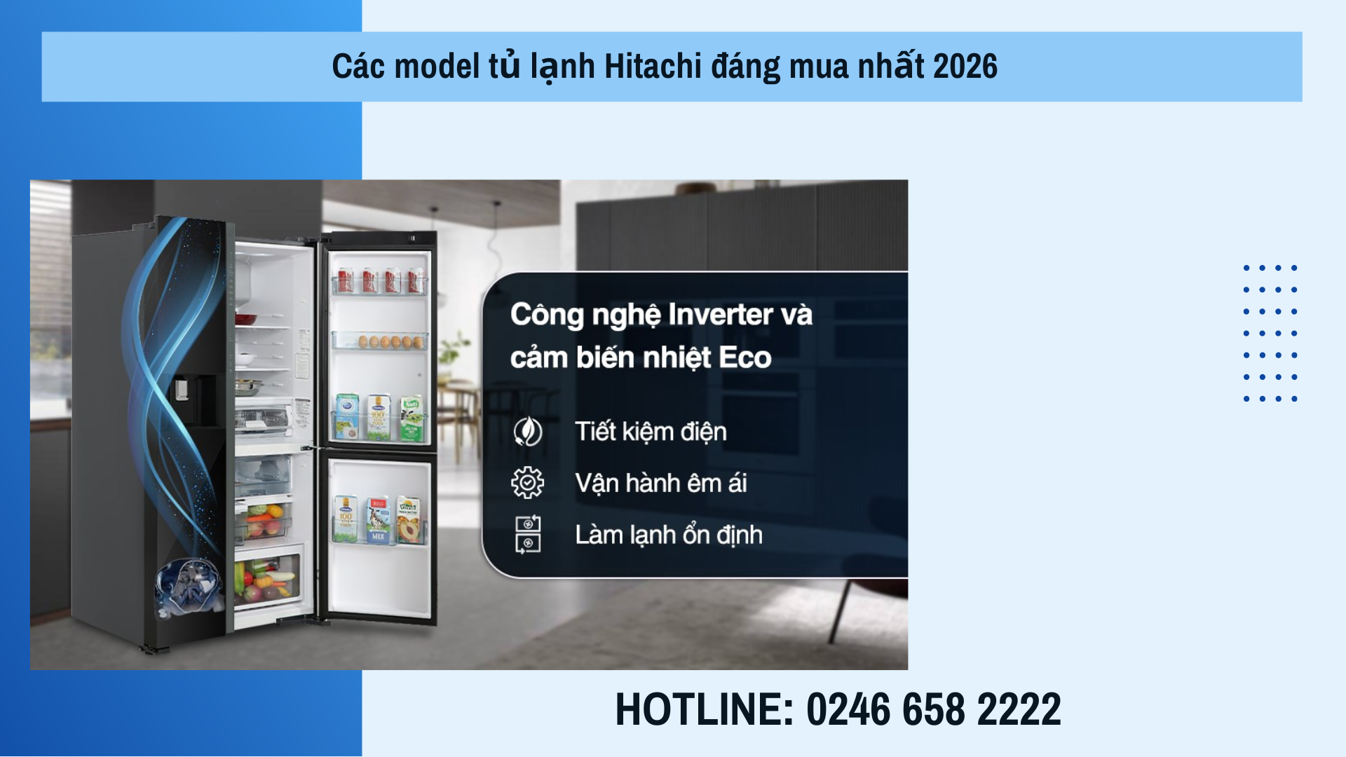 Mẫu tủ lạnh hitachi 2026