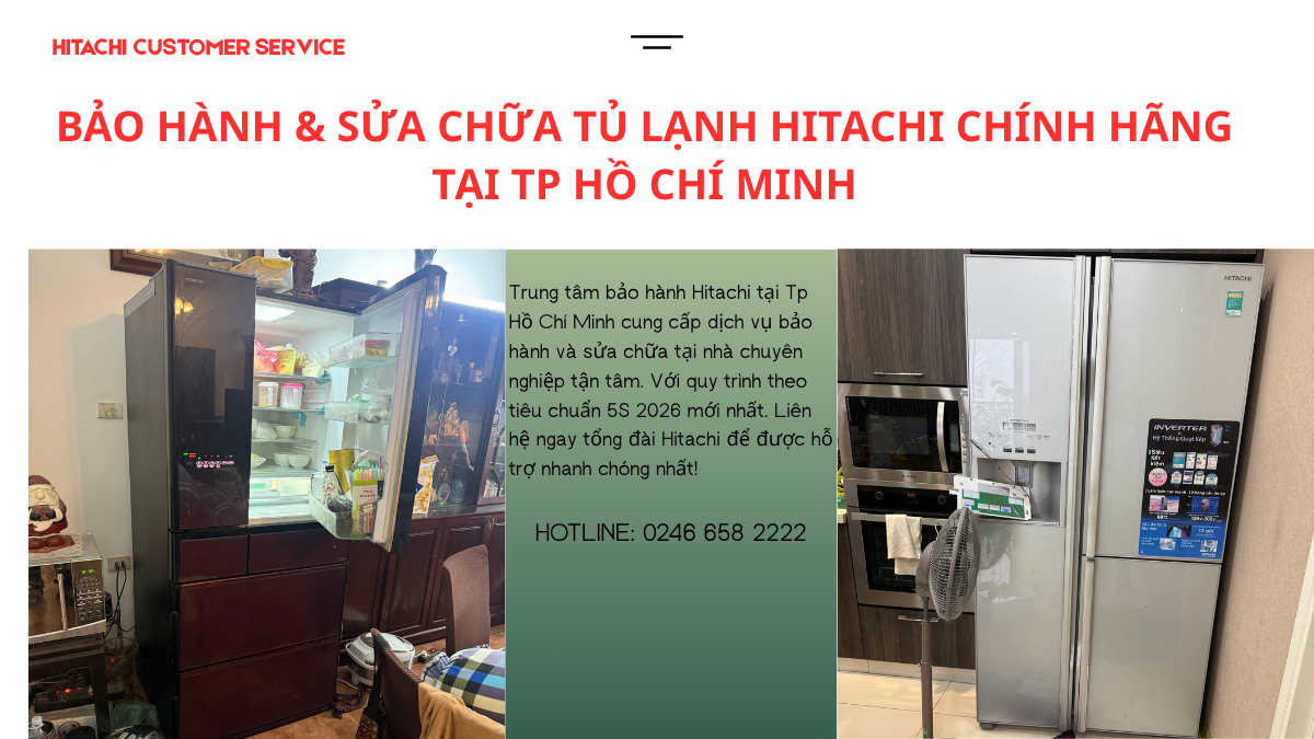 Sửa tủ lạnh Hitachi tại tp Hồ Chí Minh chính hãng
