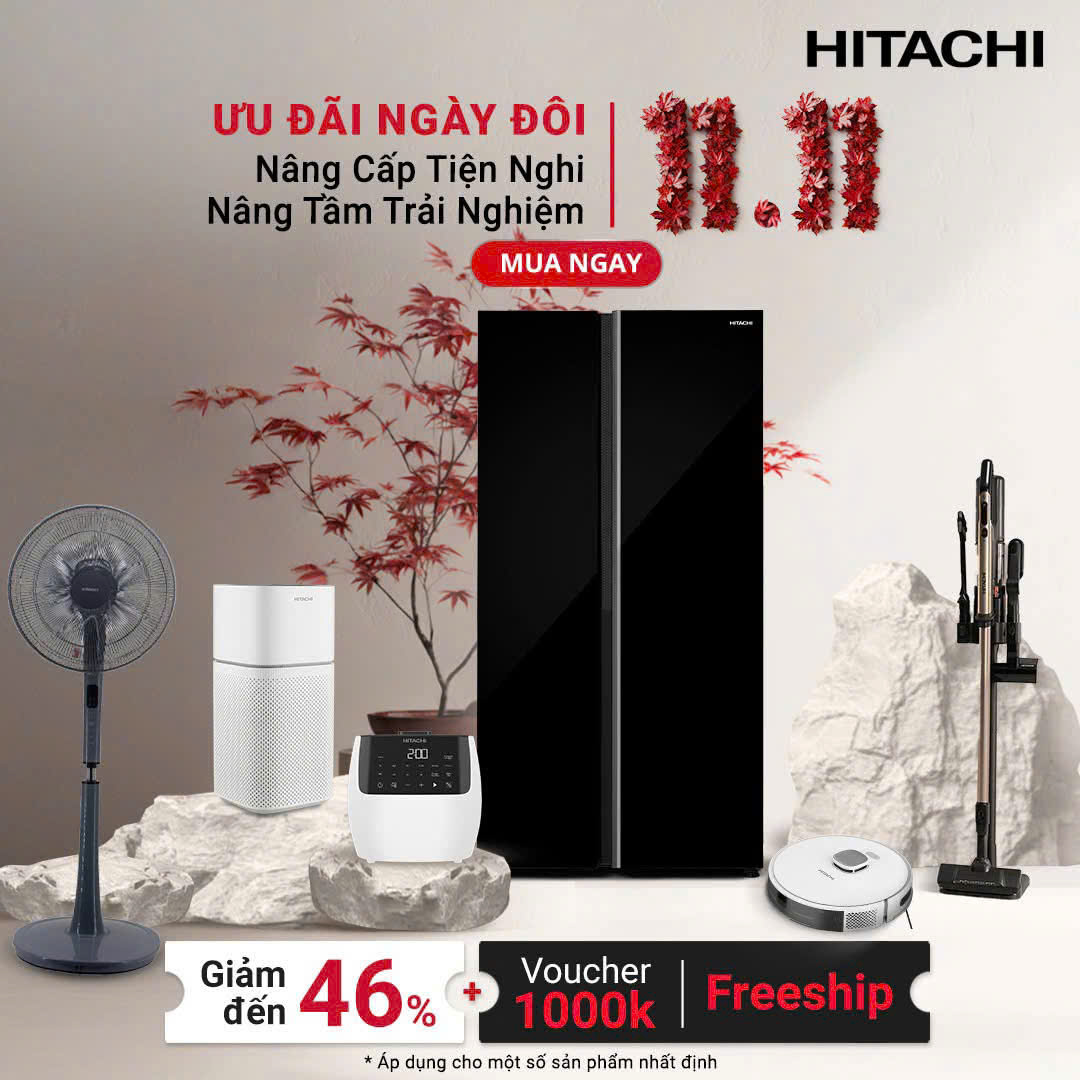 Ưu đãi khi mua sản phẩm Hitachi chính hãng