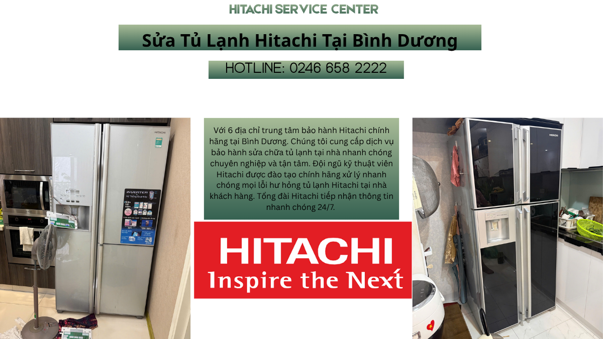 Bảo hành tủ lạnh Hitachi tại Bình Dương