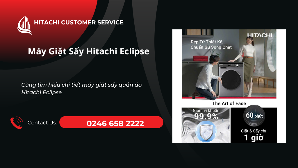 Máy giặt sấy Hitachi Eclipse có tốt không