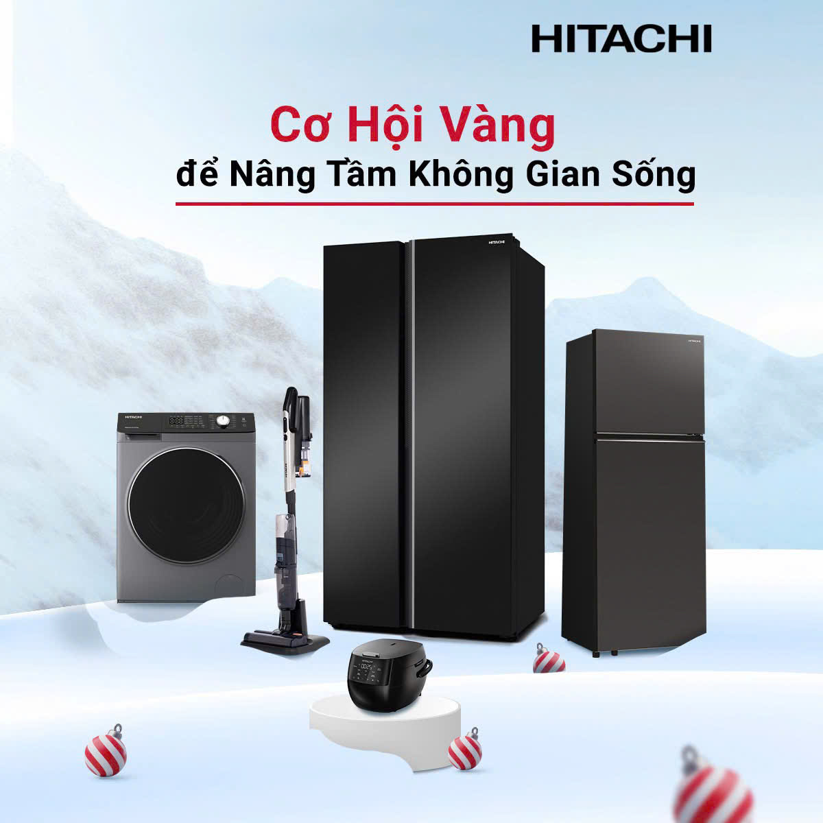 Nâng tầm không gian sống cùng Hitachi