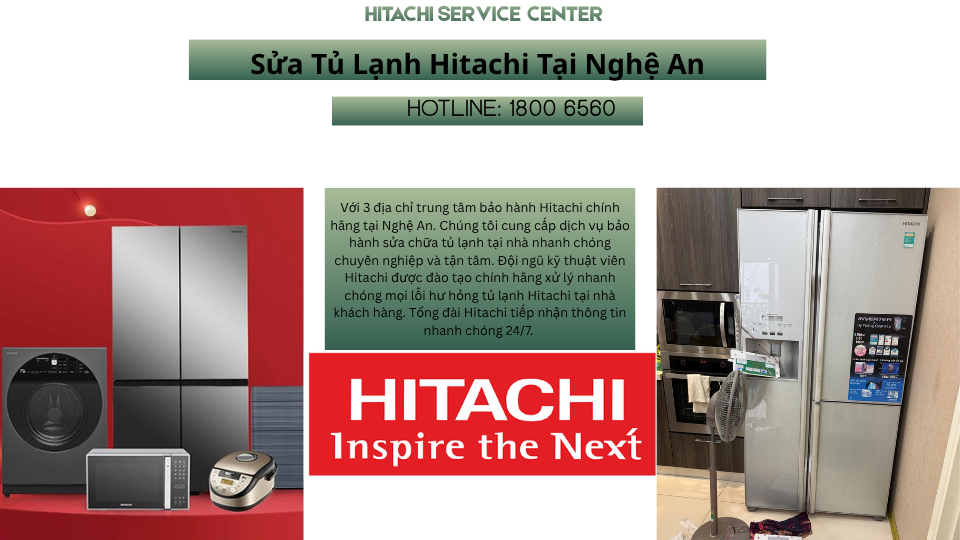 Trung tâm bảo hành tủ lạnh Hitachi Nghệ An
