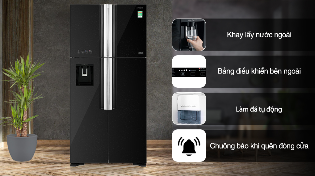 Tủ lạnh Hitachi Inveter R-FW690PGV7X