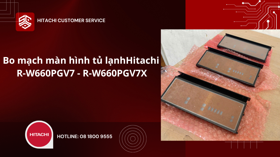 Bo hiển thị tủ lạnh hitachi r-w660pgv7 và 660pgv7x