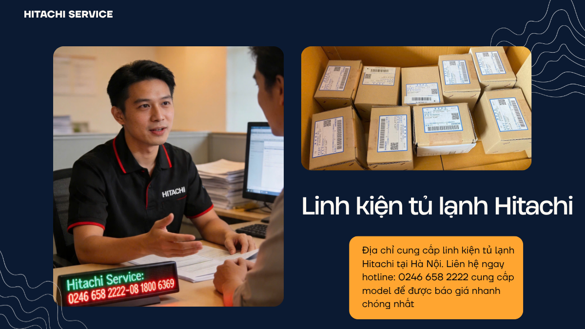 Địa chỉ cung cấp linh kiện tủ lạnh hitachi