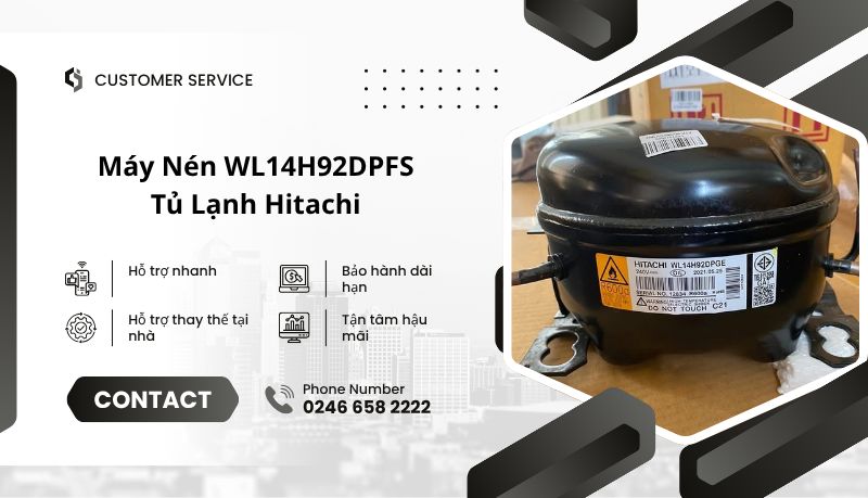 Giá lốc tủ lạnh Hitachi mã WL14H92DPFS