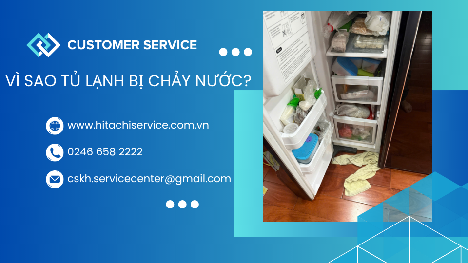 Nguyên nhân vì sao tủ lạnh bị chảy nước ra nền nhà