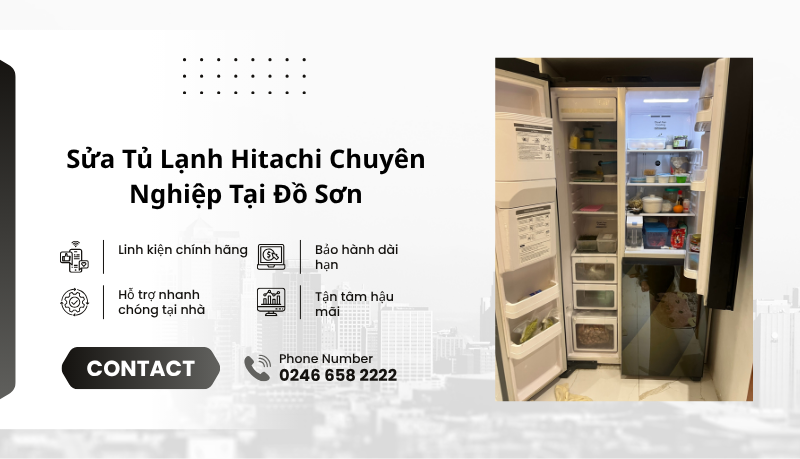 Bảo hành sửa chữa tủ lạnh Hitachi tại Đồ Sơn