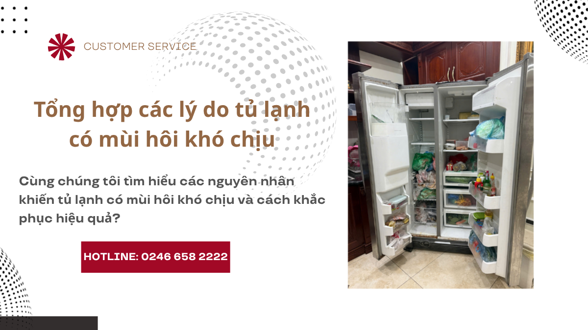 Cách xử lý mùi hôi bên trong tủ lạnh