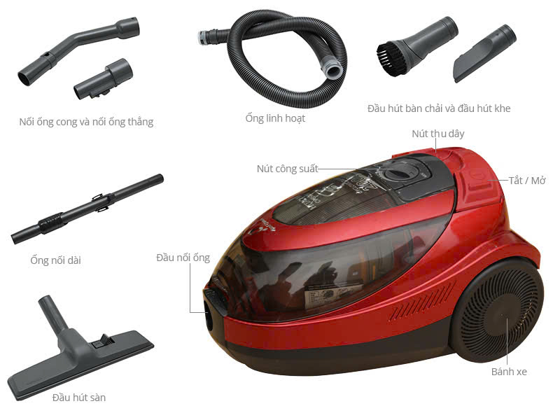 Cung cấp linh kiện máy hút bụi Hitachi