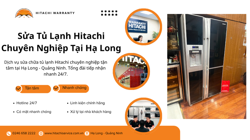 Sửa chữa tủ lạnh Hitachi tại Hạ Long chính hãng