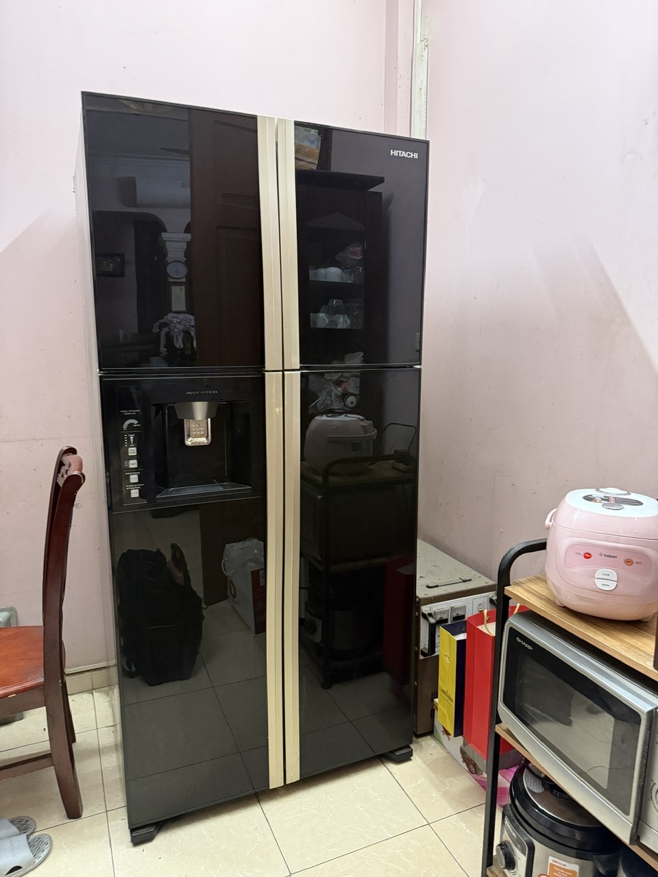 Tủ lạnh Hitachi 4 cánh inveter