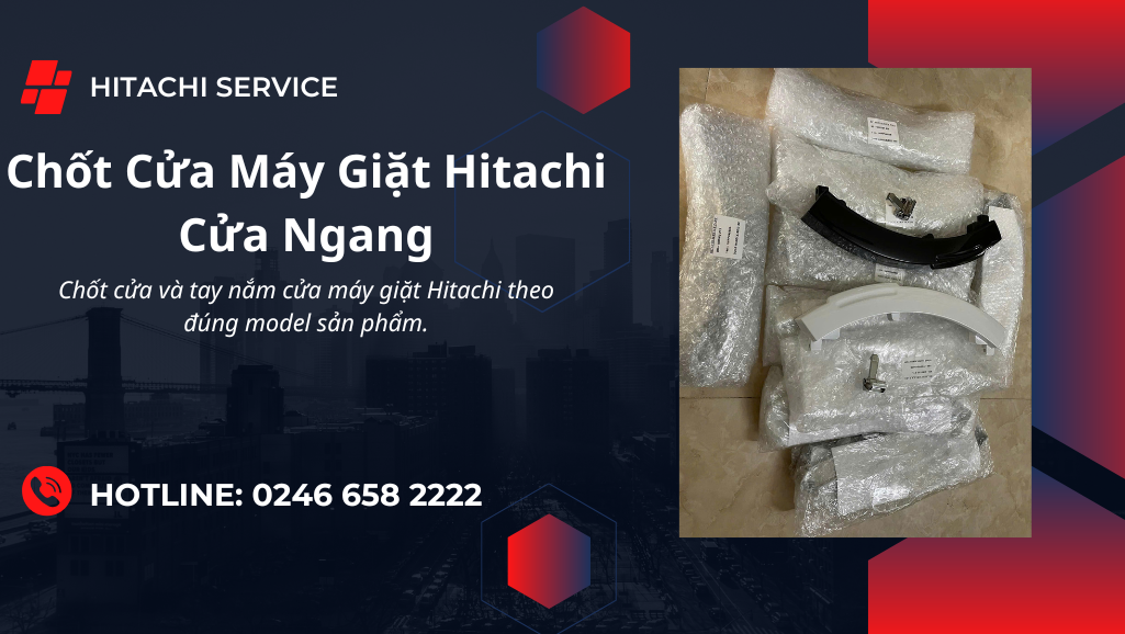 Giá chốt cửa máy giặt Hitachi cửa ngang