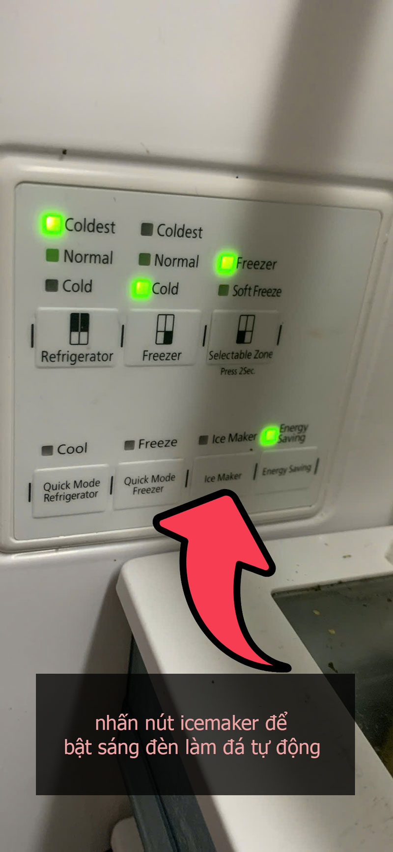 Nếu cần làm đá nhiều bạn không nên tắt Ice maker