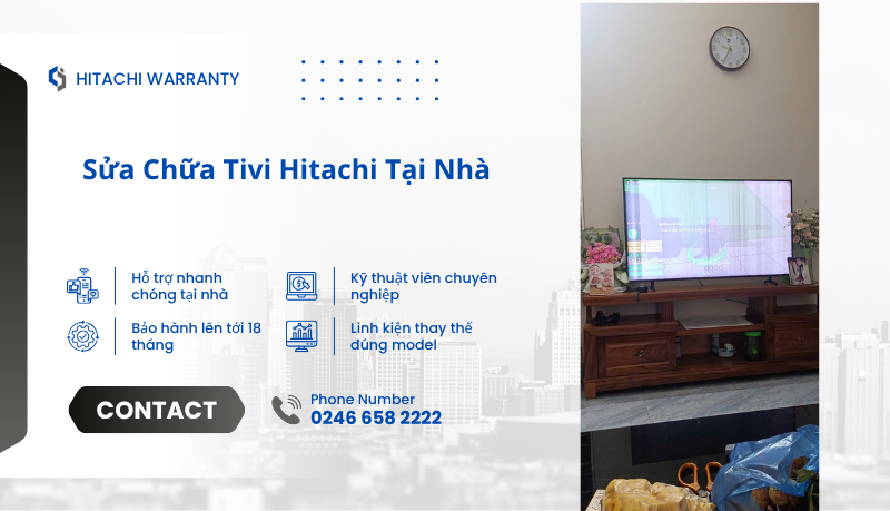 Sửa chữa tivi Hitachi tại nhà