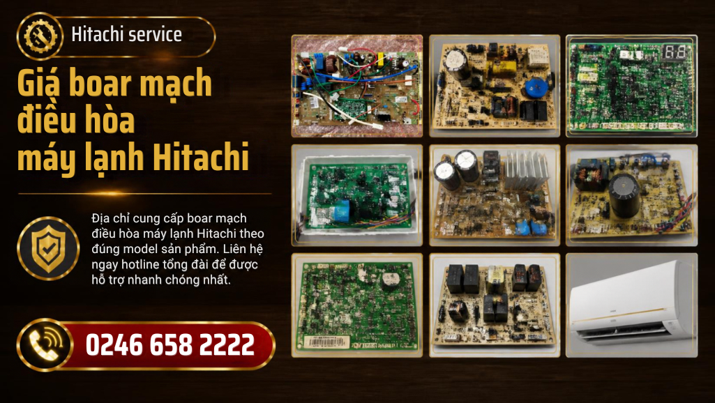 Giá boar mạch điều hòa Hitachi