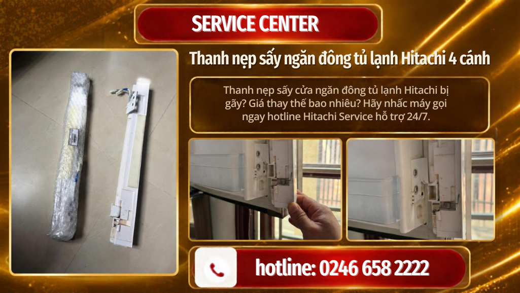 Giá thanh nẹp sấy ngăn đông tủ lạnh hitachi